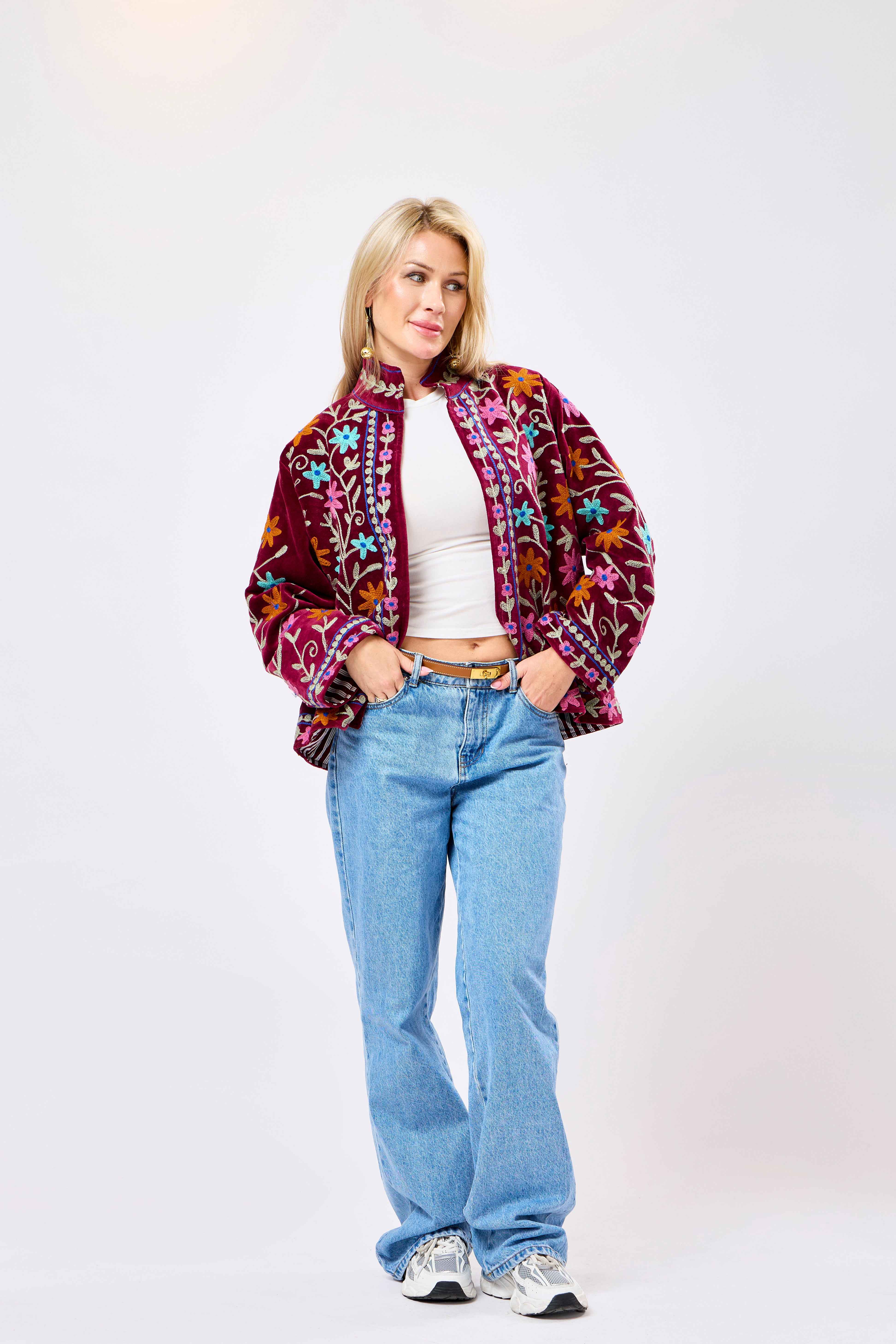 Marvielle Short Velvet Jacket - MIXD