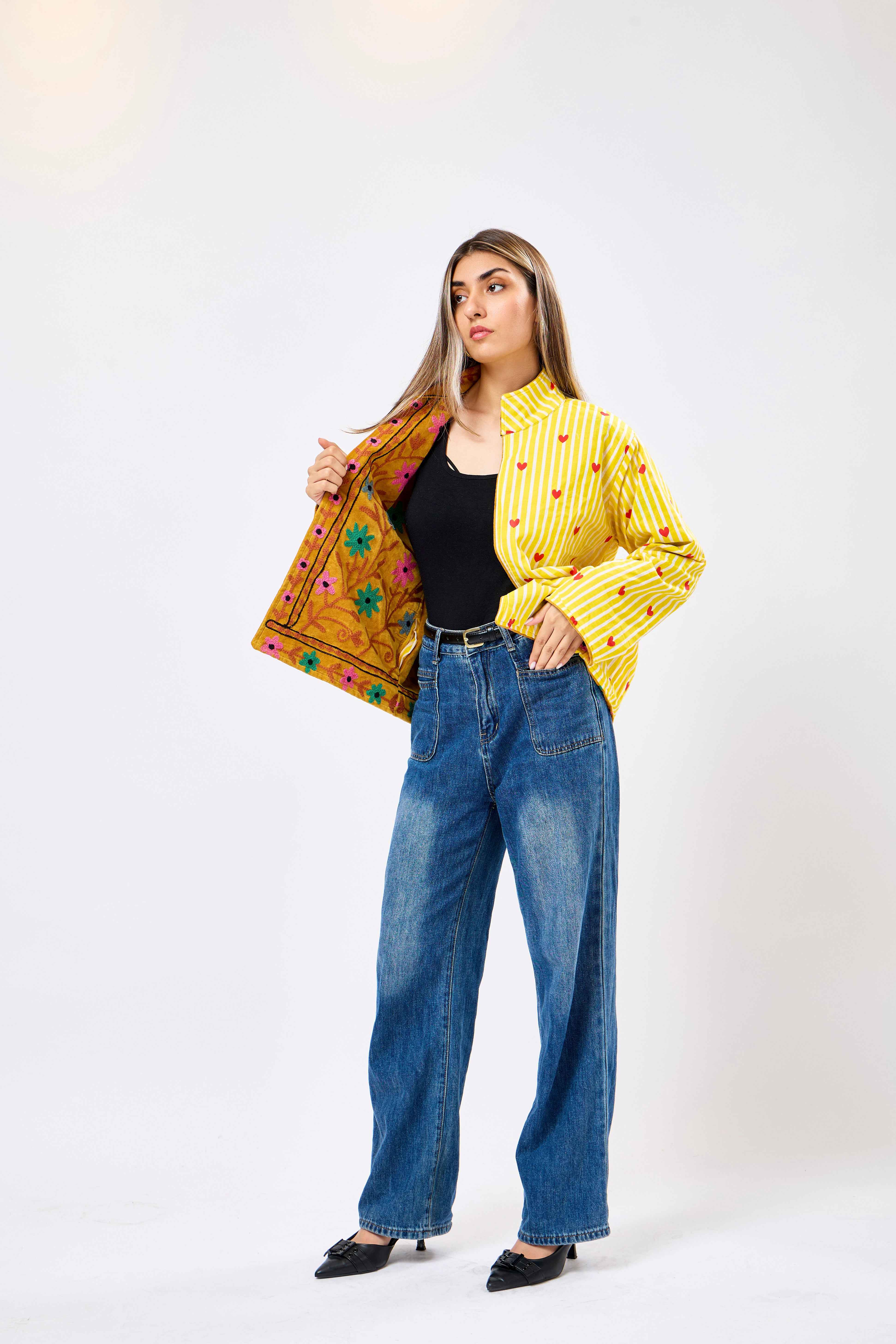 Image of Zenvira Short Velvet Jacket