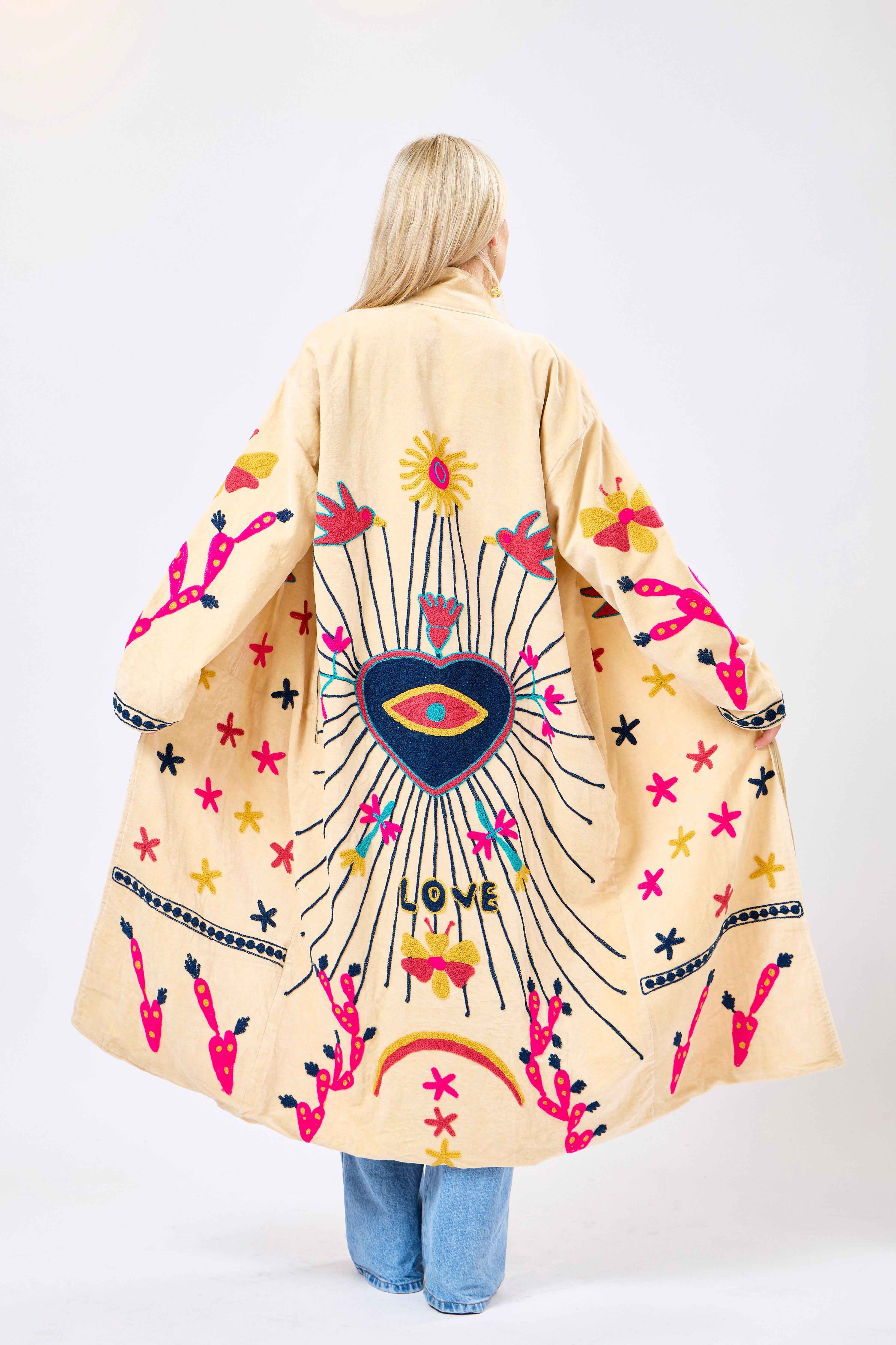 Image of Solara Long Velvet Jacket