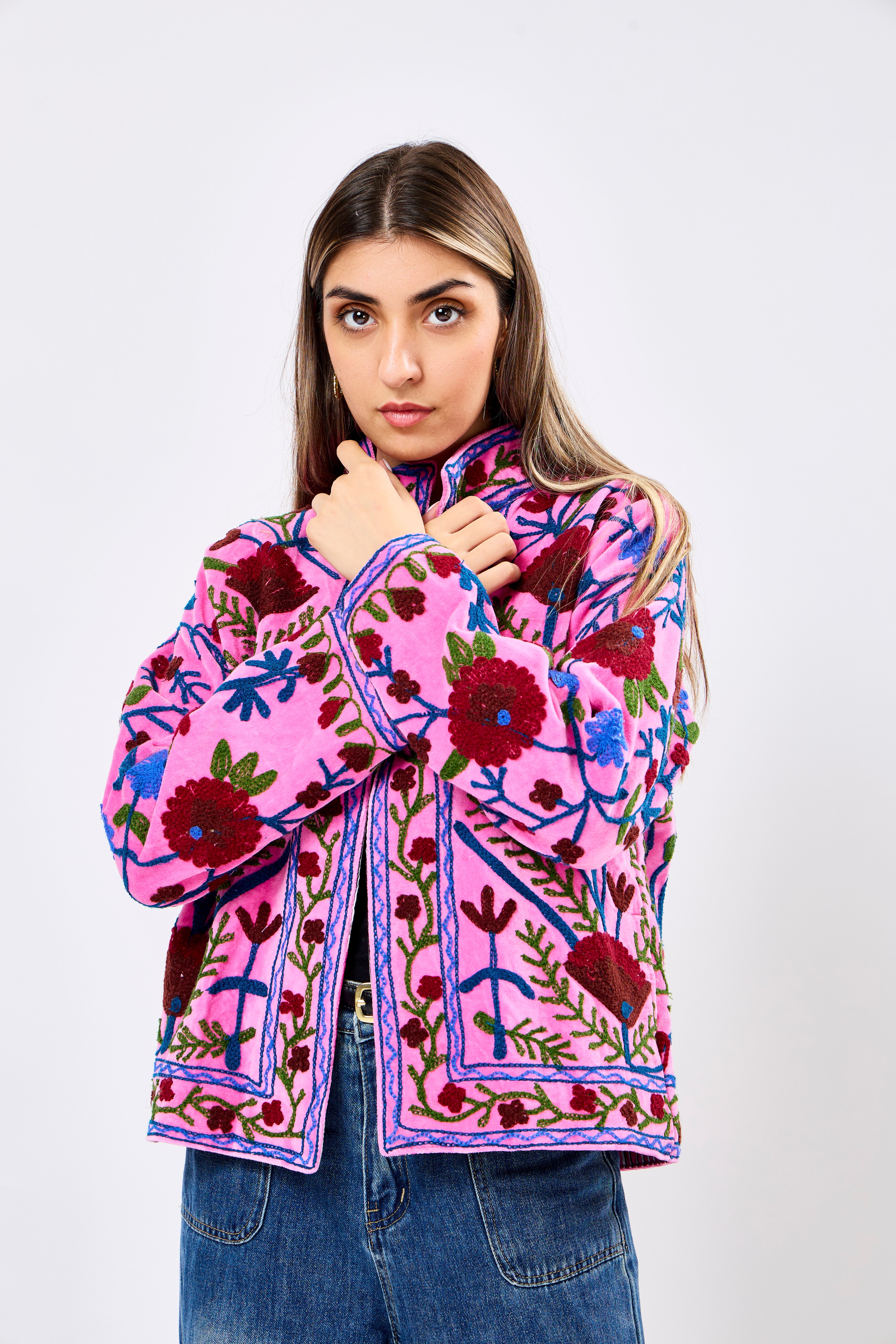 Velmora Short Velvet Jacket - MIXD