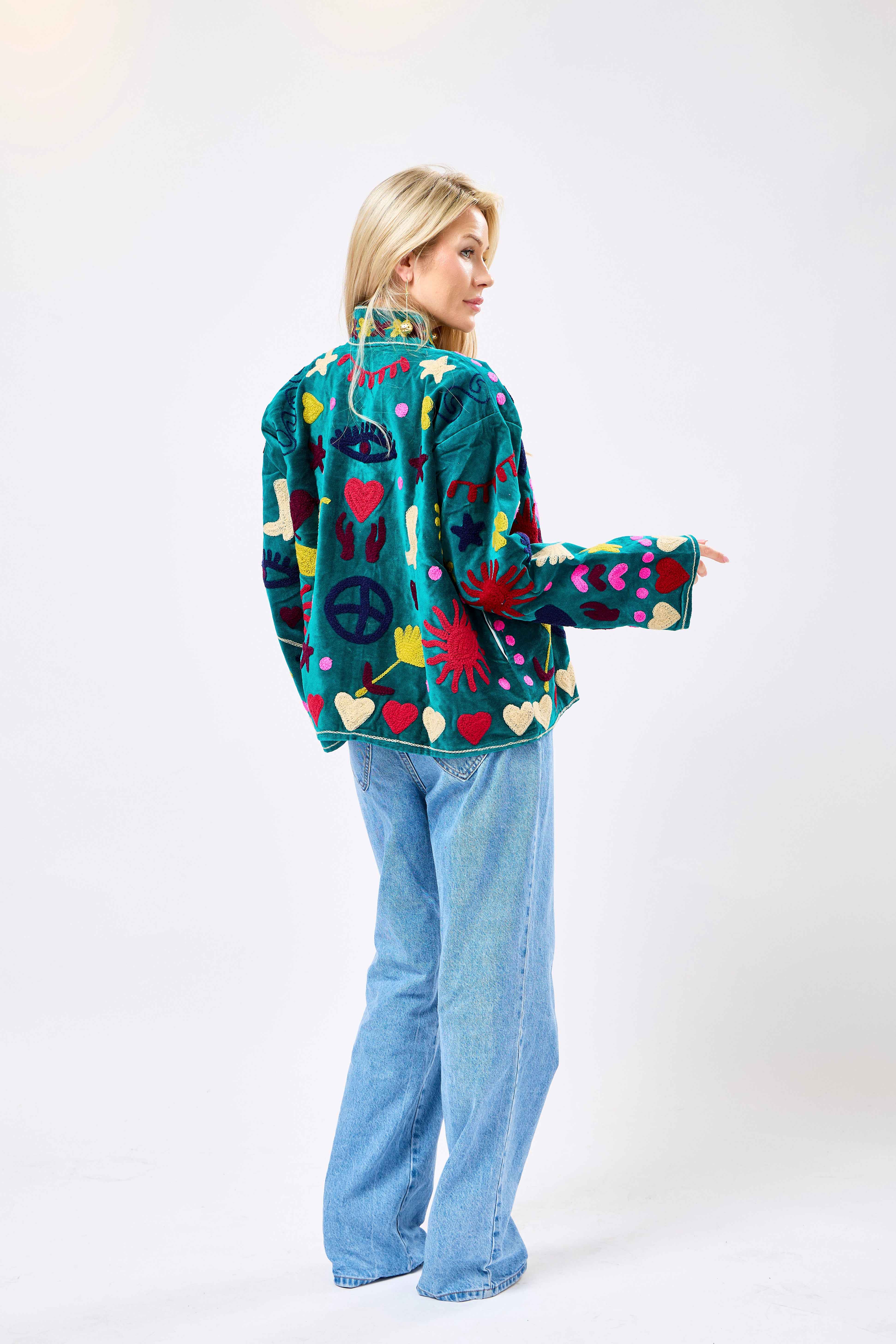 Image of Calyra Short Velvet Jacket