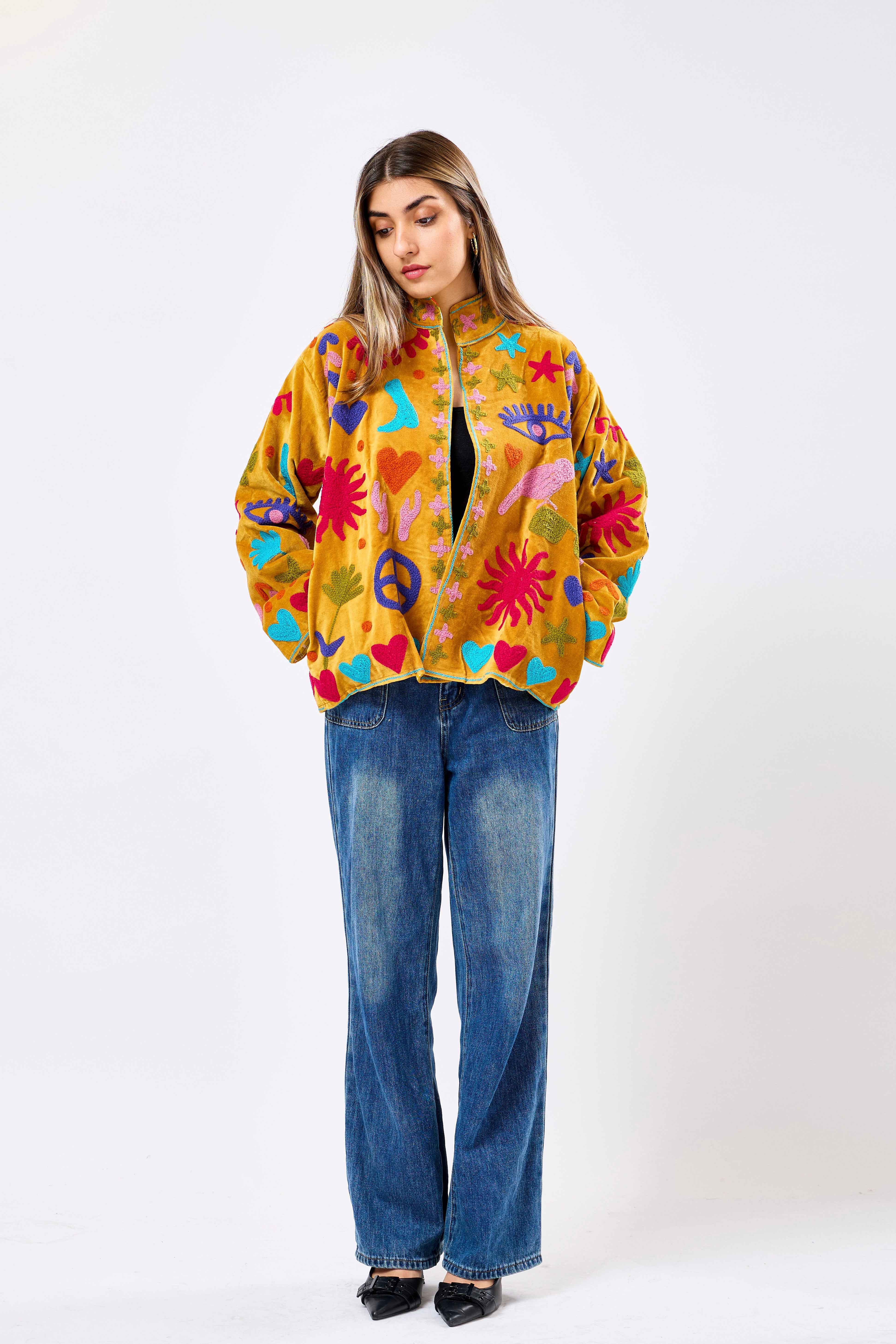 Image of Valora Short Velvet Jacket