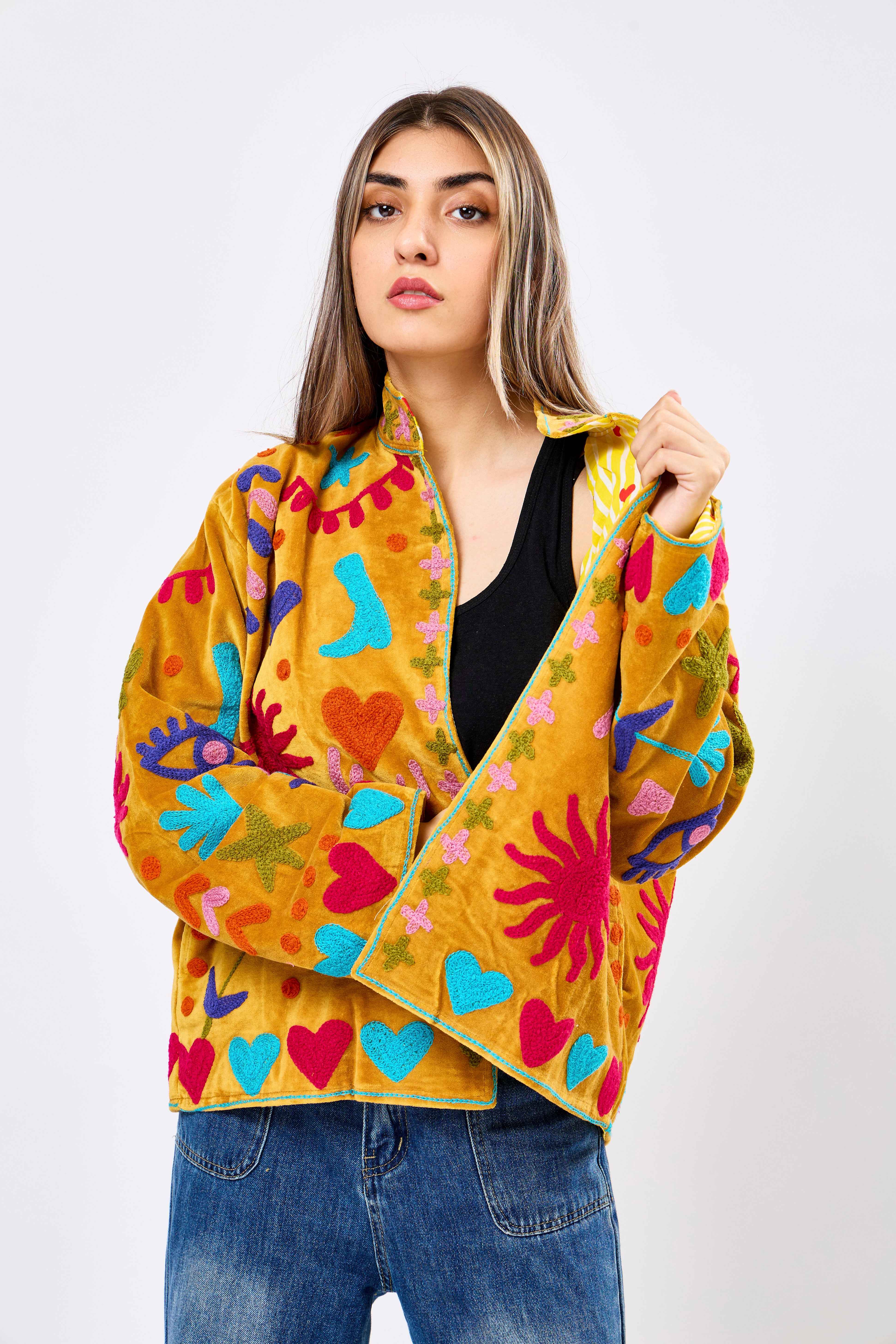 Image of Valora Short Velvet Jacket