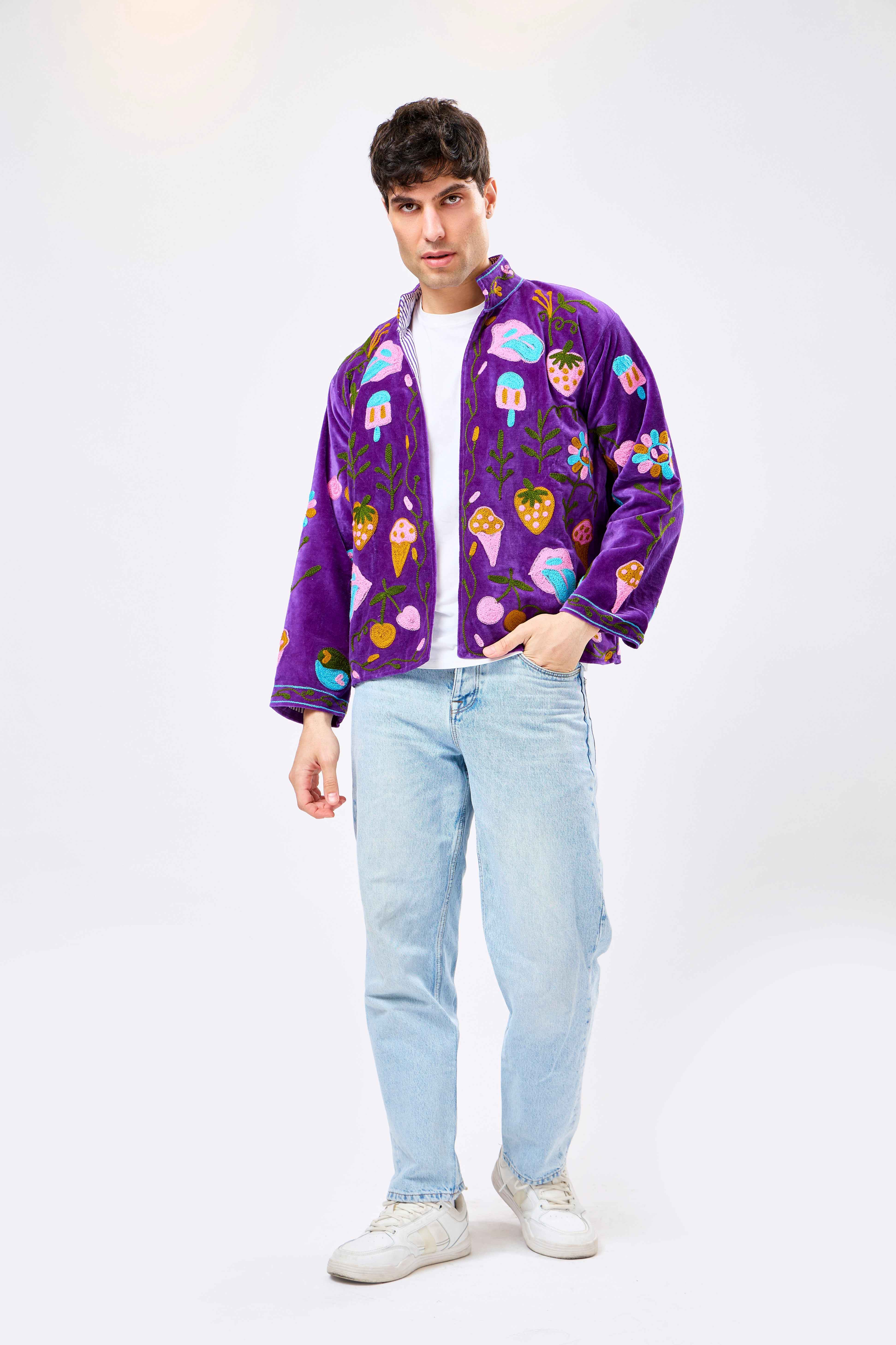 Image of Virello Short Velvet Jacket