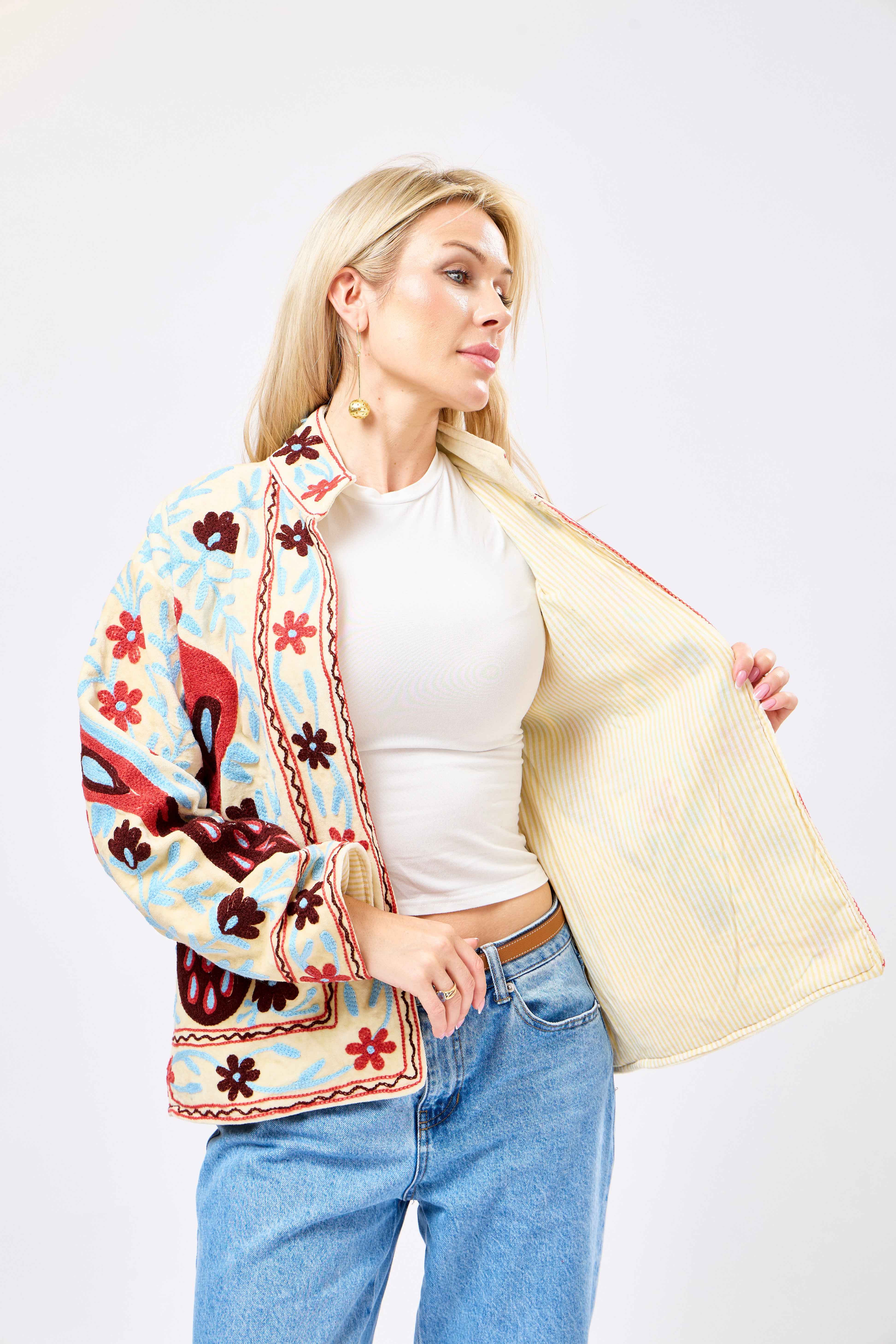 Image of Elvaraeh Short Velvet Jacket