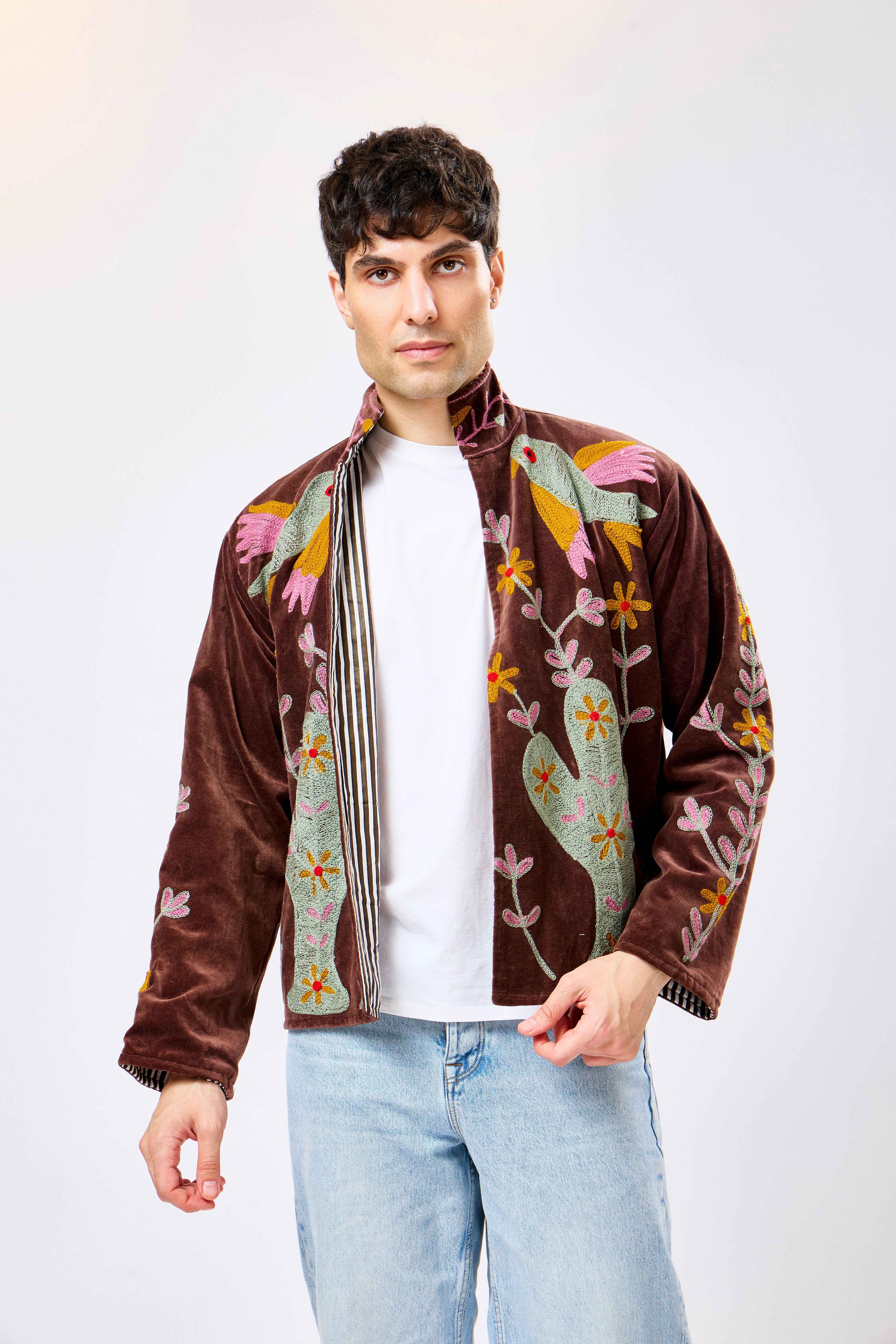 Image of Orvello Short Velvet Jacket