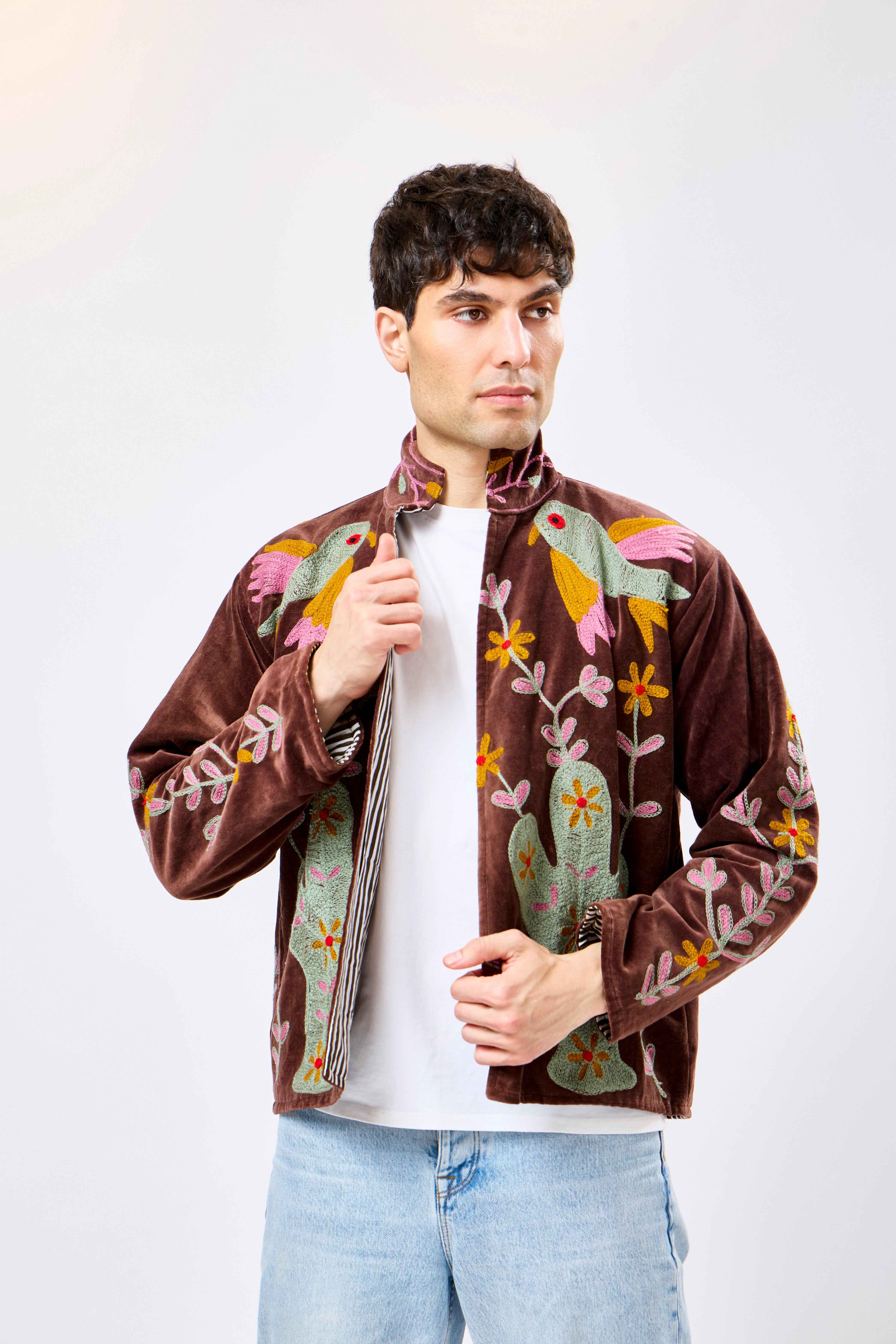 Image of Orvello Short Velvet Jacket