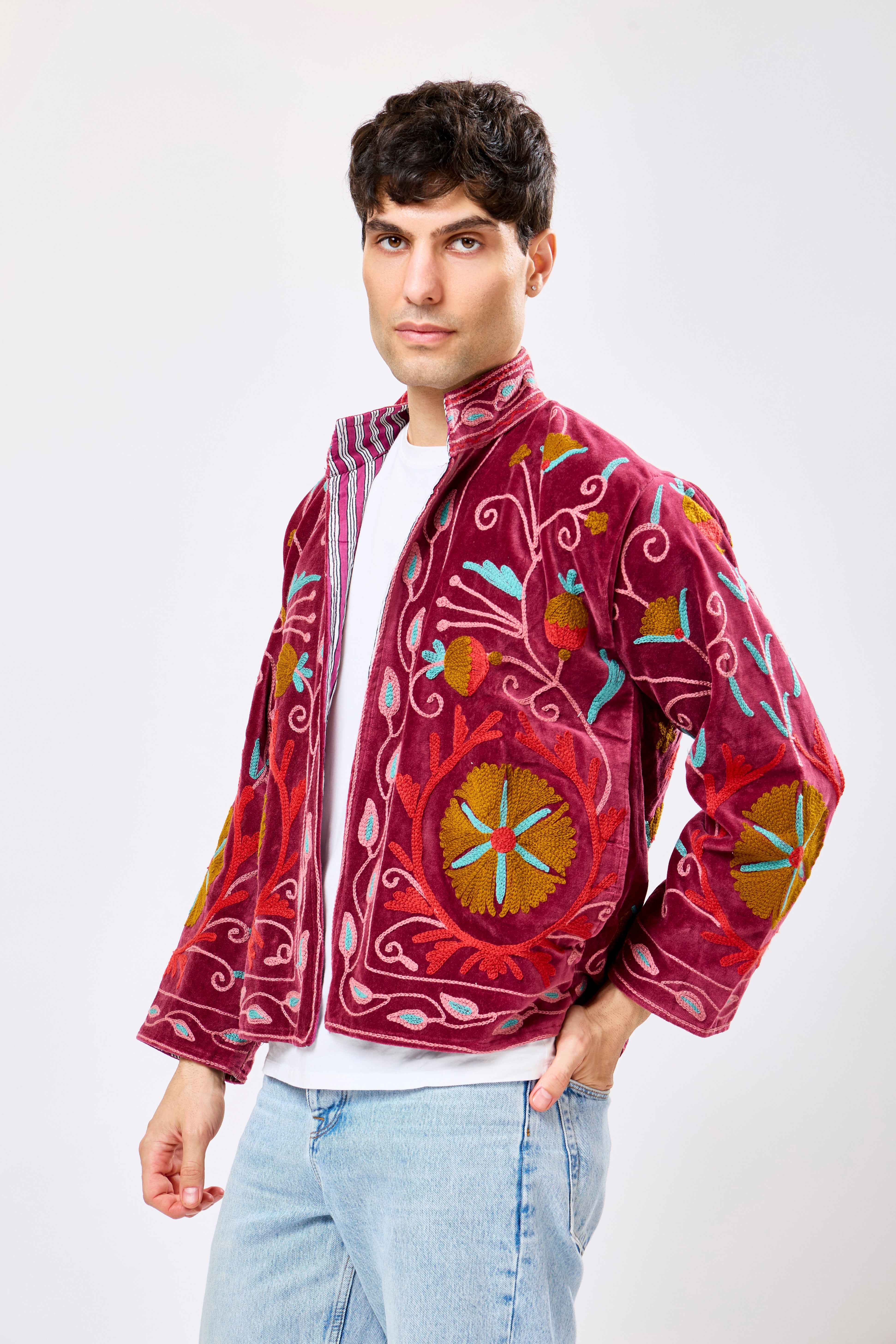 Velmora Short Velvet Jacket - MIXD