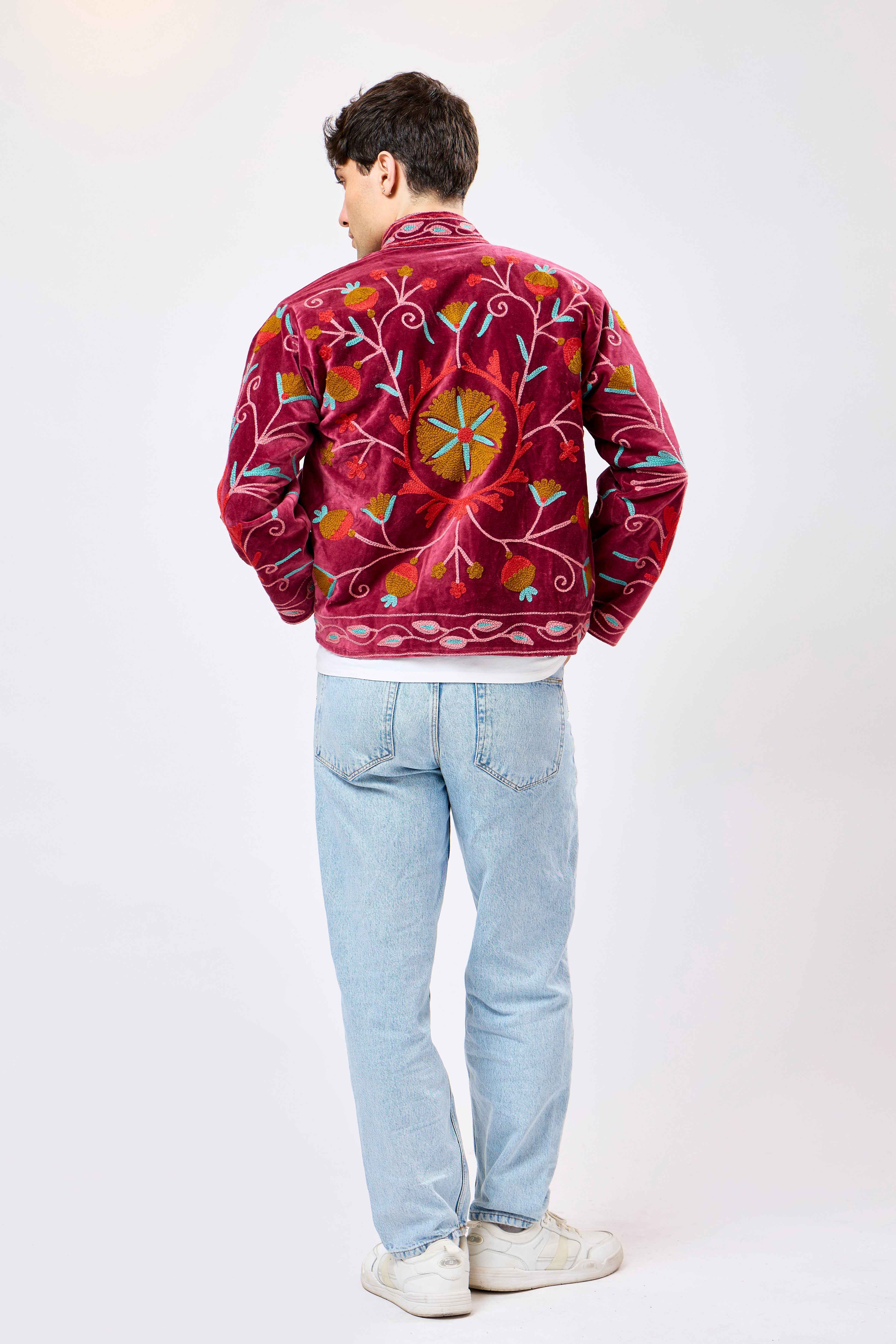 Image of Velmora Short Velvet Jacket