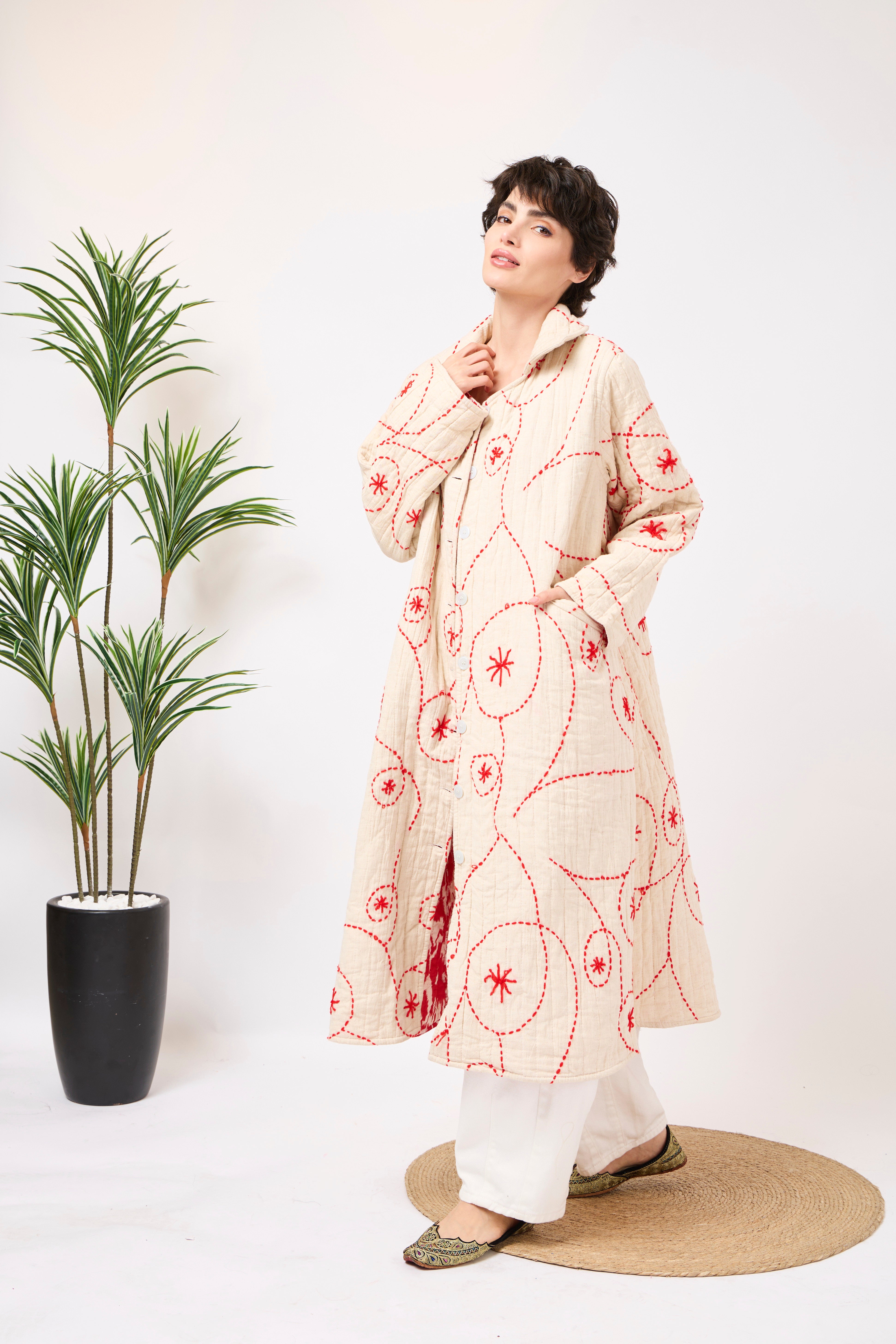 ジャケット・アウター MULTI MOTIF LOOSE FIT LIGHT JACKET Zafira Quilted Jacket - MIXD