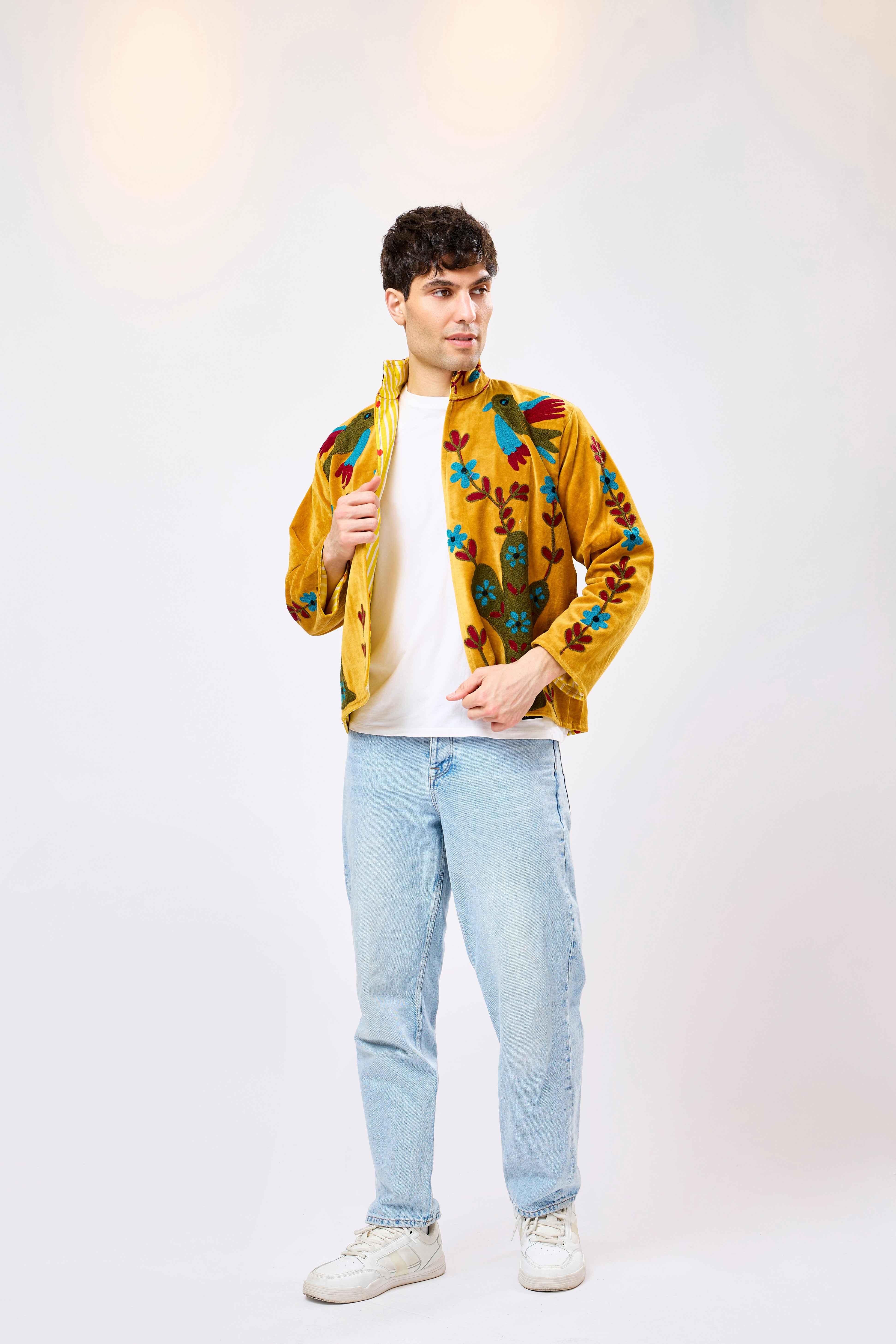 Image of Aurevyn Short Velvet Jacket